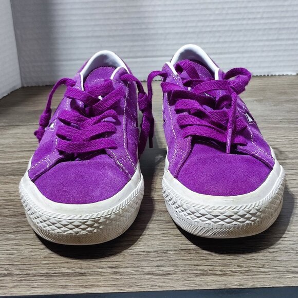 Converse Cons One Star Suede Low Top Skater Sneakers Unisex M 4 W 5.5 Purple - Picture 3 of 14